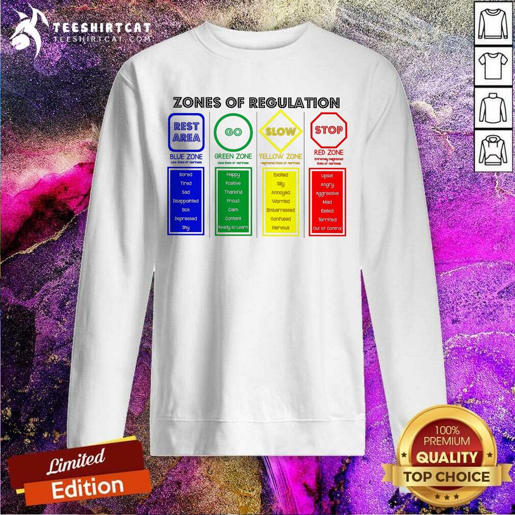 Zones Of Regulation Rest Area Go Slow Stop Sweatshirt Zones Of Regulation Rest Area Go Slow Stop Sweatshirt