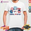 American 4th Of July Independence Dog Paw Shirt