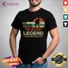 Dad The Man The Myth The Hockey Legend Vintage Retro Shirt