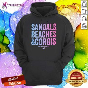 Sandals Beaches And Corgis The Corgi Goods Co Hoodie