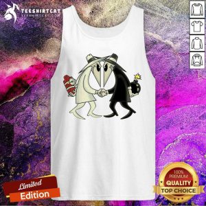 Spy Vs Spy Black And White Tank Top