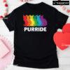 Purride LGBT Cats Rainbow Flag T-Shirt