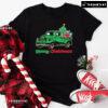 Merry Christmas A Car With Books And Xmas Tree T-Shirt