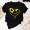 Faith Hope Love Sunflower Heart Love Signal T-Shirt