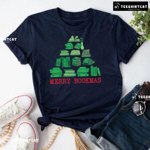 Merry Bookmas Christmas Books Tree T-Shirt