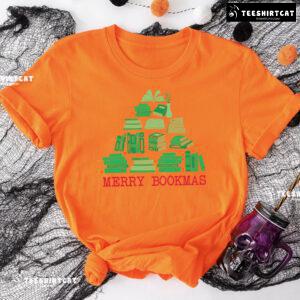 Merry Bookmas Christmas Books Tree T-Shirt