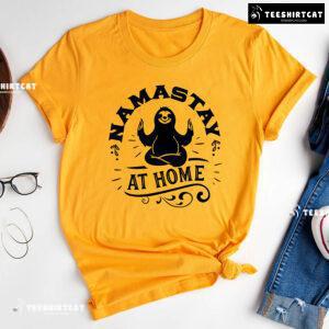 Namastay At Home Sloth Yoga Meditation T-Shirt