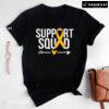 Support Squad Yellow Ribbon Childhood Cancer Awareness T-Shirt