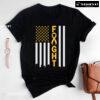 Fight Childhood Cancer American Flag T-Shirt
