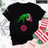 Grinch Hand Holding Autism Awareness Christmas T-Shirt