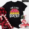 Our Flock Rocks Pink Flamingo T-Shirt - Vintage Tee