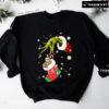 Grinch Hand Sloth In Christmas Stocking How The Grinch Stole Christmas Sweatshirt