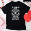 Warning This Mechanic Has A Twisted Mind Skull T-Shirt