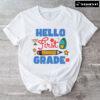 Hello First Grade 1st Grade Student Pencil Backpack Trophy Back To School T-Shirt