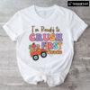 I’m Ready To Crush First Grade Truck Flower Apple Pencil Back To School T-Shirt