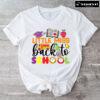 Little Miss Back To School Apple Ruler Clock Bus Teacher Student T-Shirt