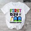 First Day Of Kindergarten Pencil Book Back To School T-Shirt