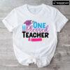 One Blessed Teacher Crayon Graduation Cap Back To School T-Shirt