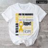 I Wear Gold For The Warriors Promote Childhood Cancer Awareness T-Shirt