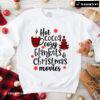 Hot Cocoa Cozy Blankets & Christmas Movies Buffalo Plaid Sweatshirt