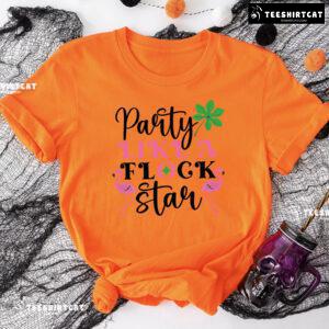 Party Like A Flock Star Flamingo T-Shirt