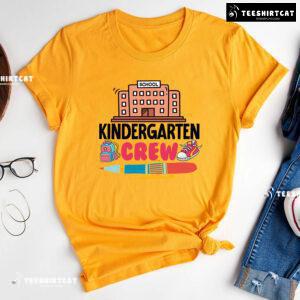 Kindergarten Crew School Pen Backpack Shoe Back To School T-Shirt