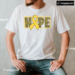 Hope Leopard Childhood Cancer Awareness T-Shirt
