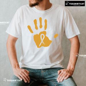 Childhood Cancer Awareness Hand T-Shirt