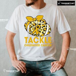 Tackle Childhood Cancer Leopard T-Shirt