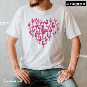 Heart Full Of Flamingos T-Shirt