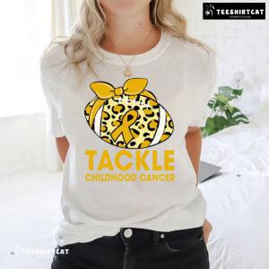 Tackle Childhood Cancer Leopard T-Shirt