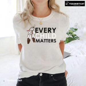 Every Child Matters Leaf T-Shirt - Orange Tee