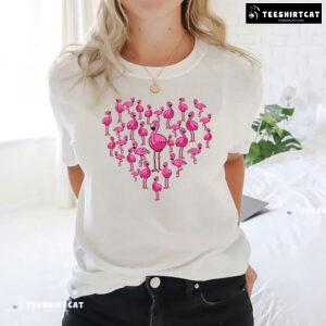 Heart Full Of Flamingos T-Shirt