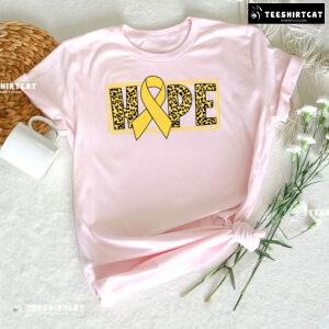 Hope Leopard Childhood Cancer Awareness T-Shirt