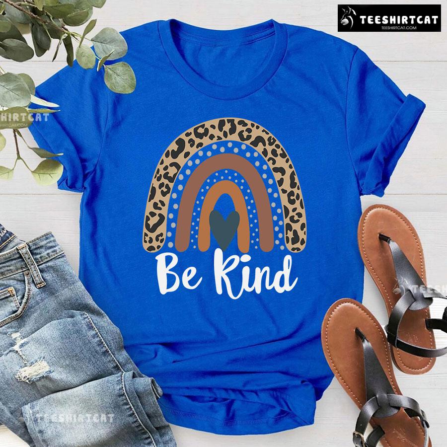 Be Kind Every Child Matters Rainbow Leopard T-Shirt