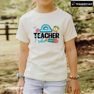 Teacher Tribe Pencil Ruler Clock Flask Back To School T-Shirt