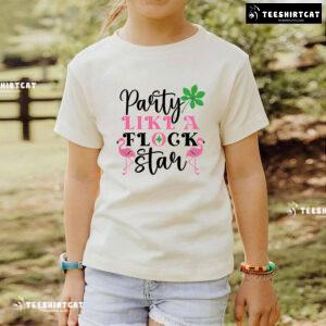Party Like A Flock Star Flamingo T-Shirt
