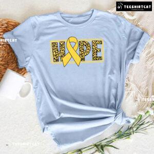 Hope Leopard Childhood Cancer Awareness T-Shirt