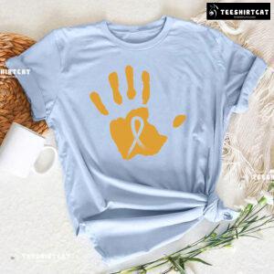 Childhood Cancer Awareness Hand T-Shirt