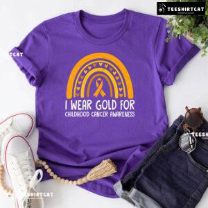 We Wear Gold For Childhood Cancer Awareness T-Shirt