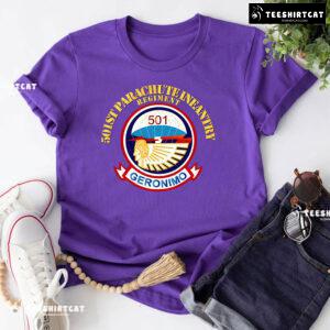 501st Parachute Infantry Regiment Geronimo United States Army T-Shirt