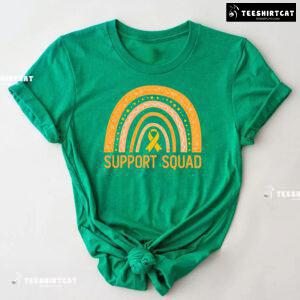 Support Squad Rainbow Childhood Cancer T-Shirt