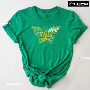 Supporting The Fighters Admiring The Survivors Childhood Cancer T-Shirt