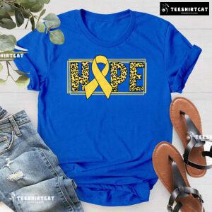 Hope Leopard Childhood Cancer Awareness T-Shirt