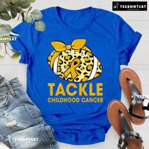 Tackle Childhood Cancer Leopard T-Shirt