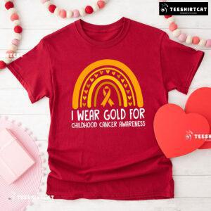 We Wear Gold For Childhood Cancer Awareness T-Shirt