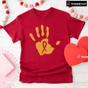 Childhood Cancer Awareness Hand T-Shirt