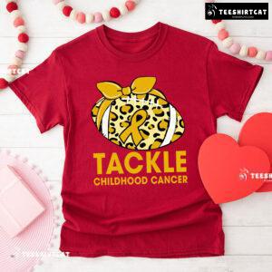 Tackle Childhood Cancer Leopard T-Shirt
