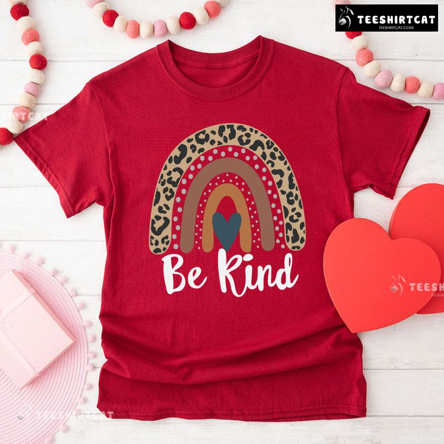 Be Kind Every Child Matters Rainbow Leopard T-Shirt