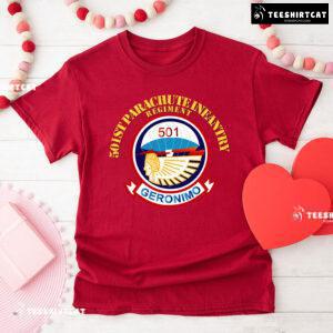 501st Parachute Infantry Regiment Geronimo United States Army T-Shirt